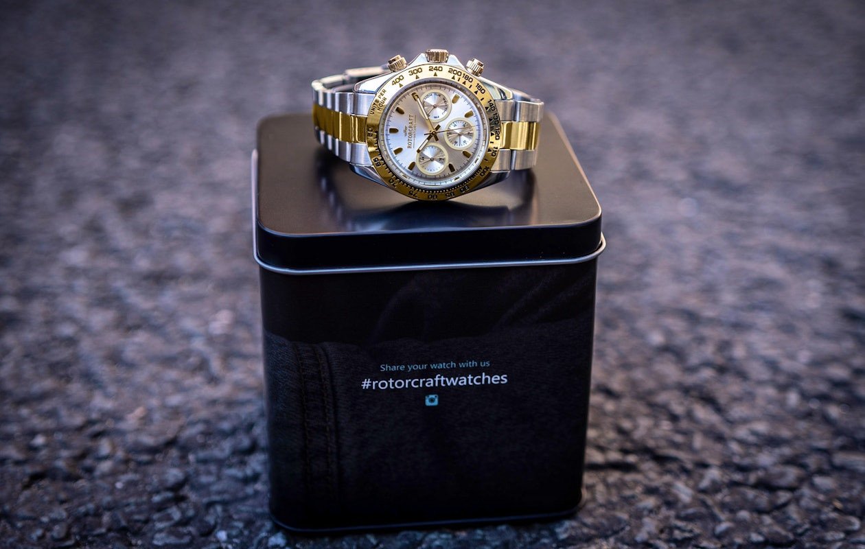 Herenhorloge van Rotorcraft (Cargo RC2703) Zilver Goud of Goud
