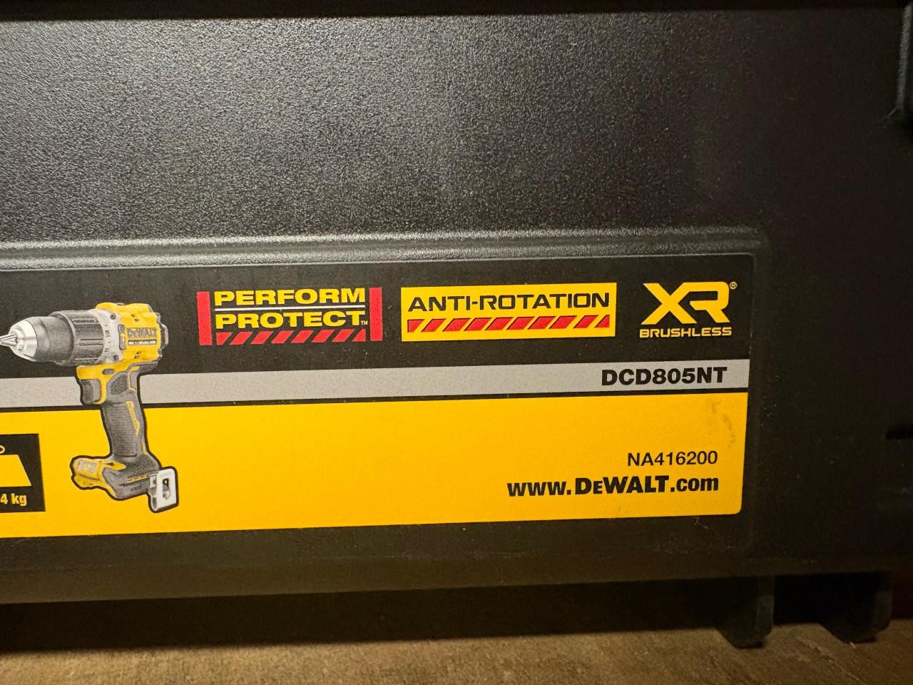 Dewalt DCD805NT 18v accu boormachine
