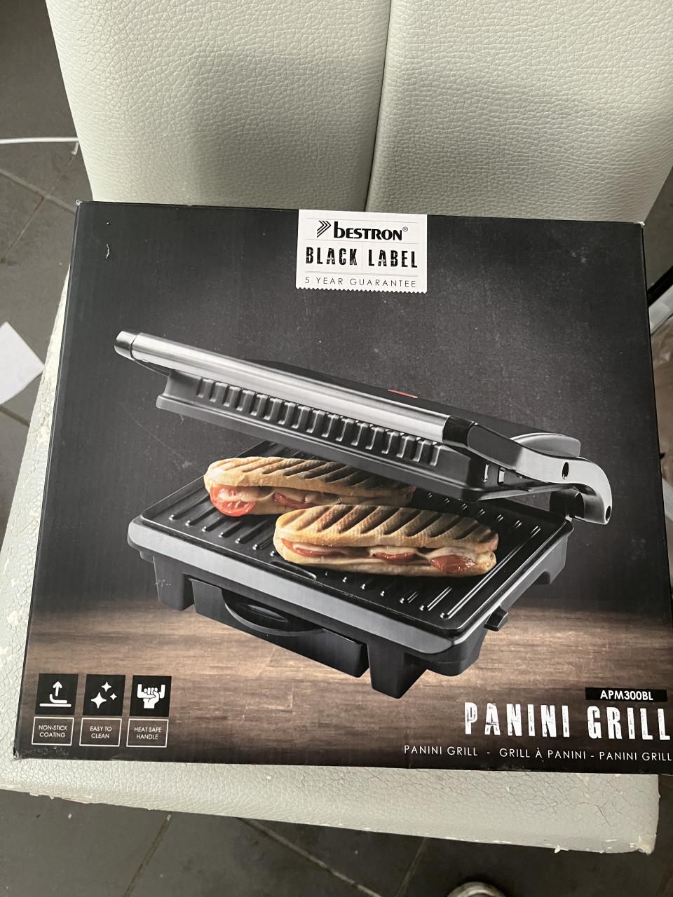 Bestron panini grill nieuw