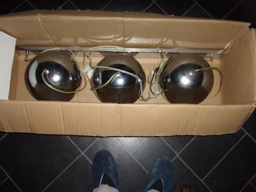Hanglamp chrome bollen
