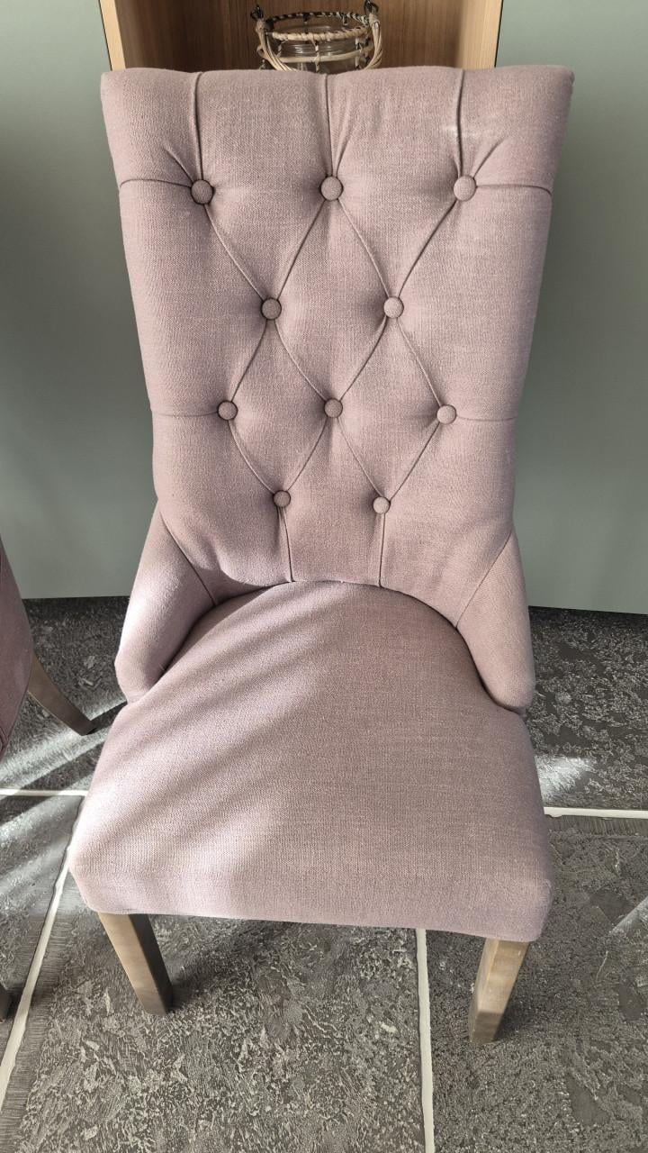 Eiken klooster eettafel met 6 stoelen