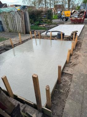Betonvloer maken