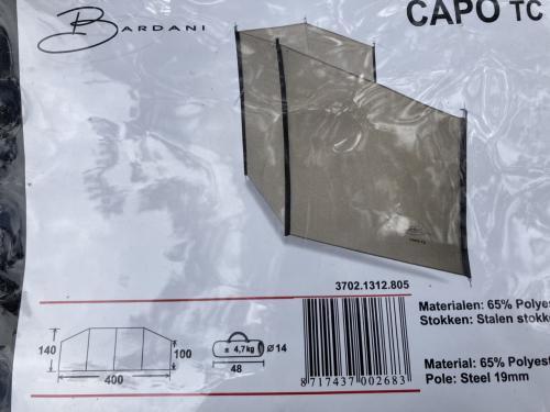 Prachtig z.g.a.n. BARDANI CAPO TC windscherm.