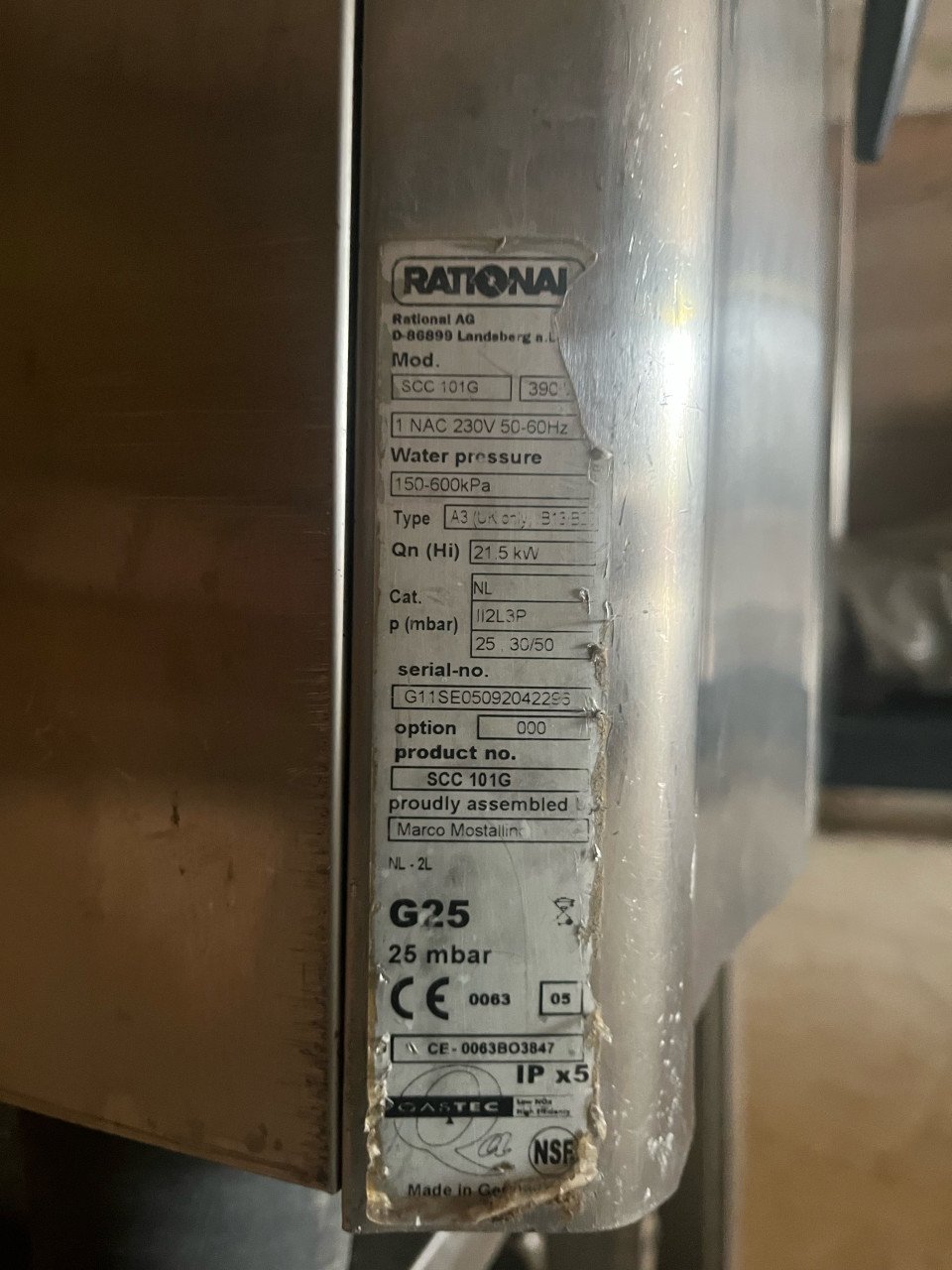 Rational hetelucht oven