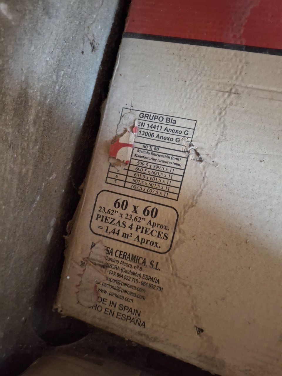 Gratis vloertegels 2,5m2 60x60