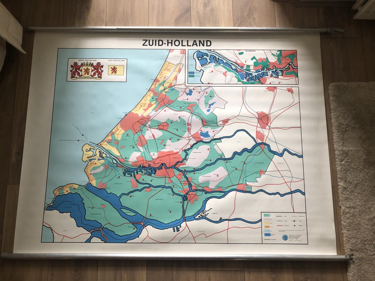 Wandkaart diverse provincies