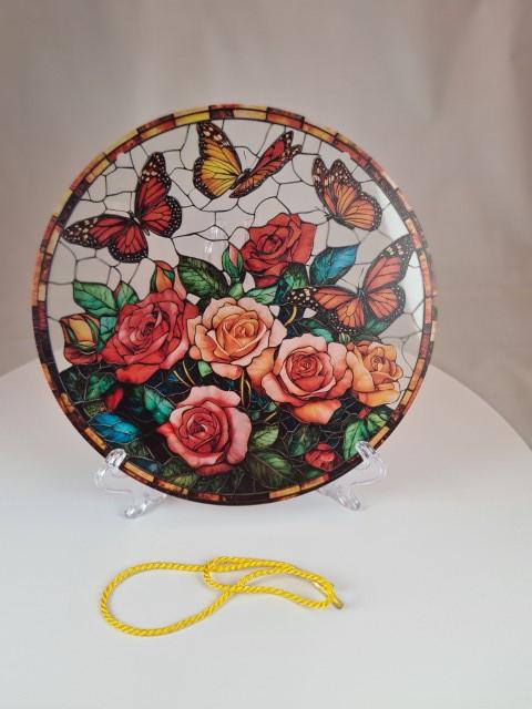 Raamhanger Rozen met Vlinders