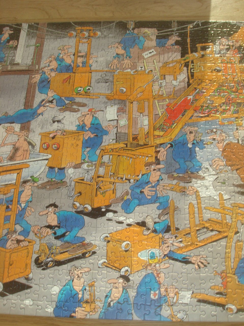 Complete Jan van Haasteren puzzel Karren maar 1000 Stukjes