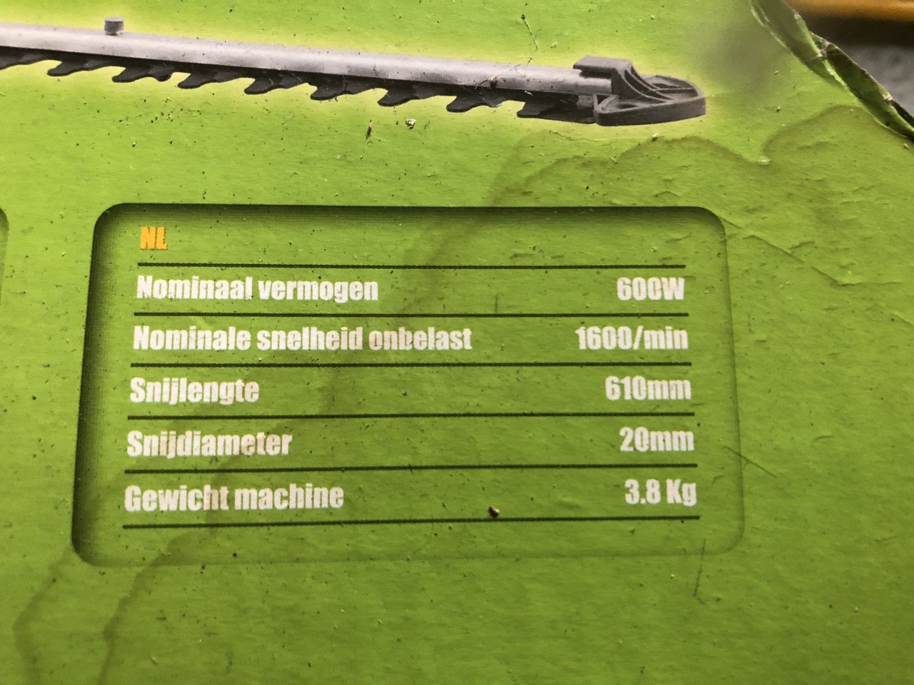 Electrische heggeschaar