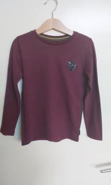 Paarse longsleeve van het merk Quapi in maat 110/116