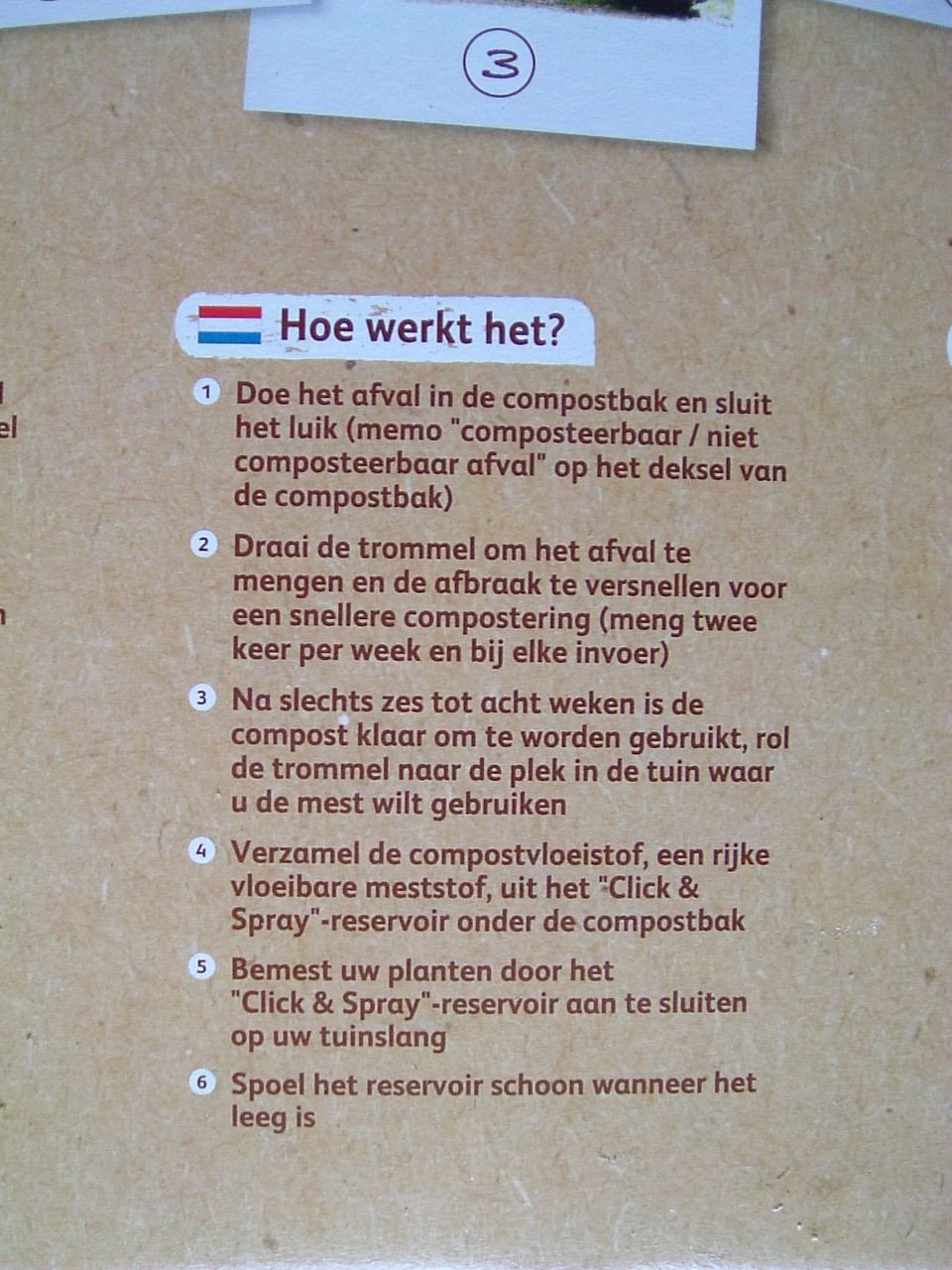 Roterend compostvat. Nieuw.