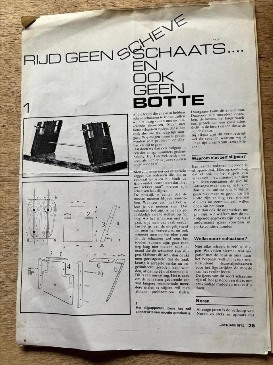Schaats slijpapparaat