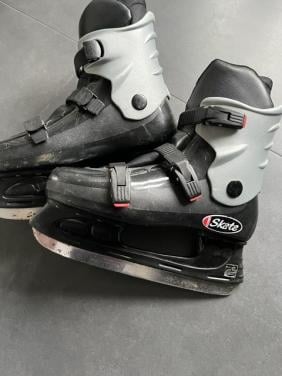 Ijs hocky schaatsen