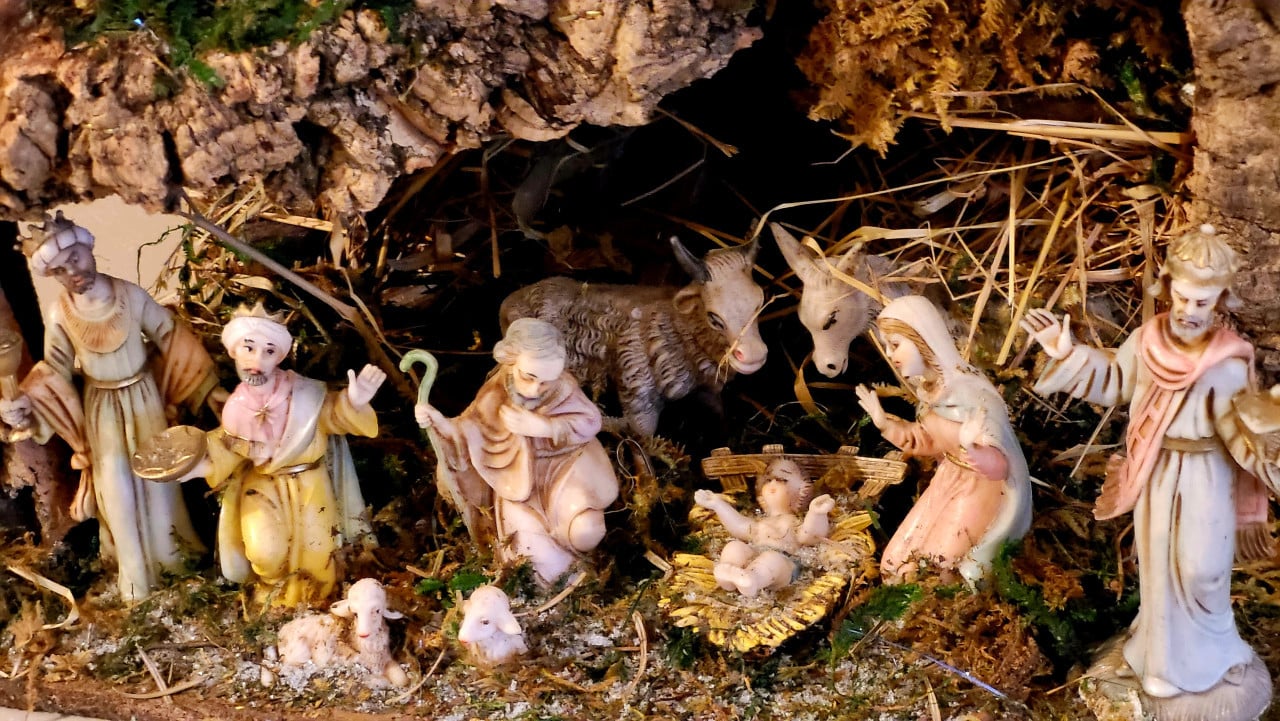 Vintage kerststal