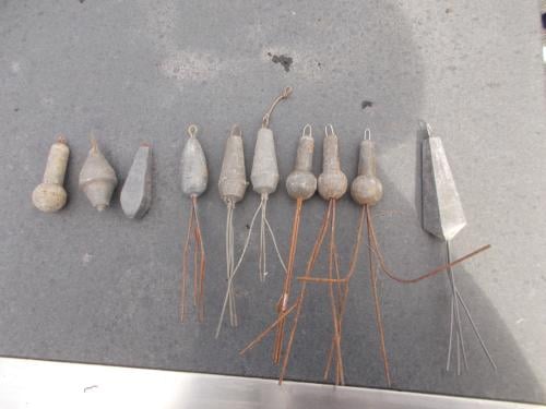 10 stuks vislood voor de bootvisserij