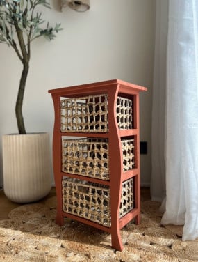 Rustiek kastje | terracotta & rotan | boho look