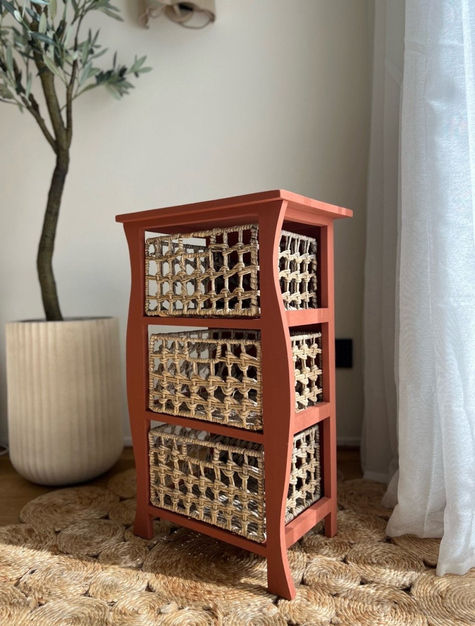 Rustiek kastje | terracotta & rotan | boho look