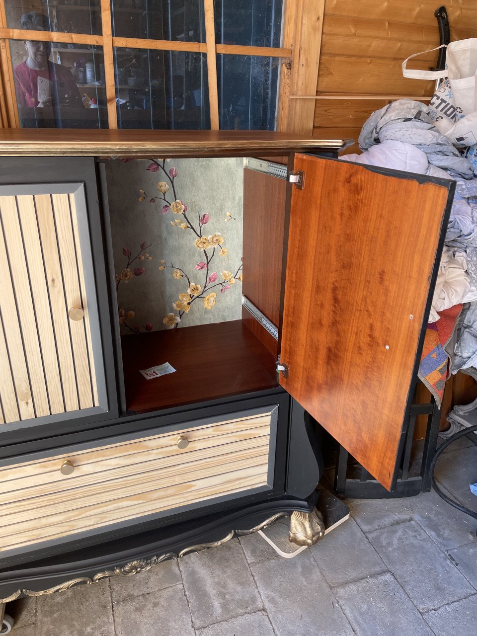 Uniek gerestyled tv kast