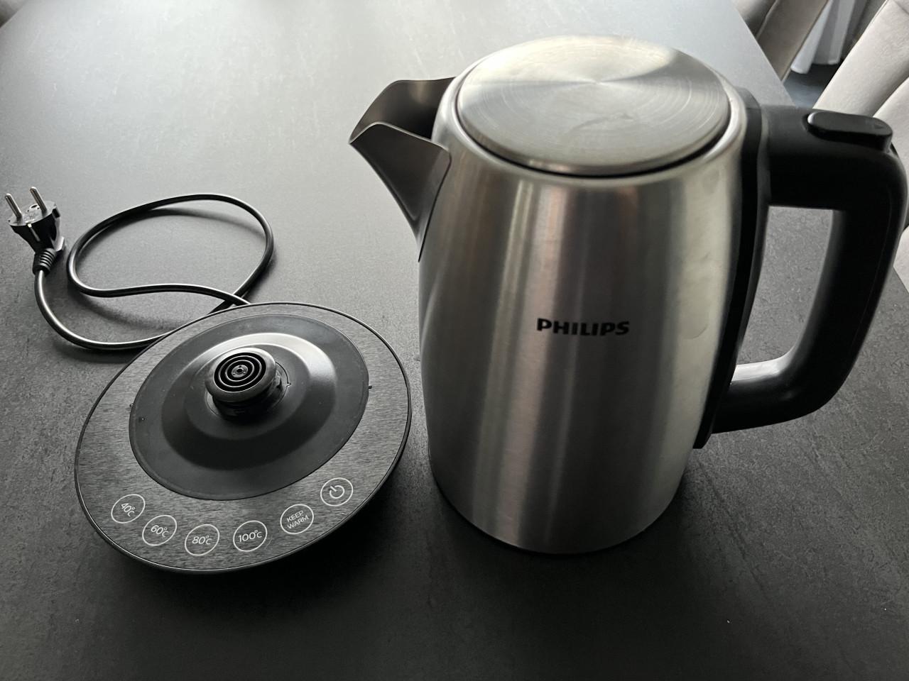 Luxe Philips waterkoker met temperatuurregeling