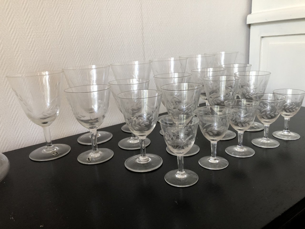 Oud glasservies Doyen