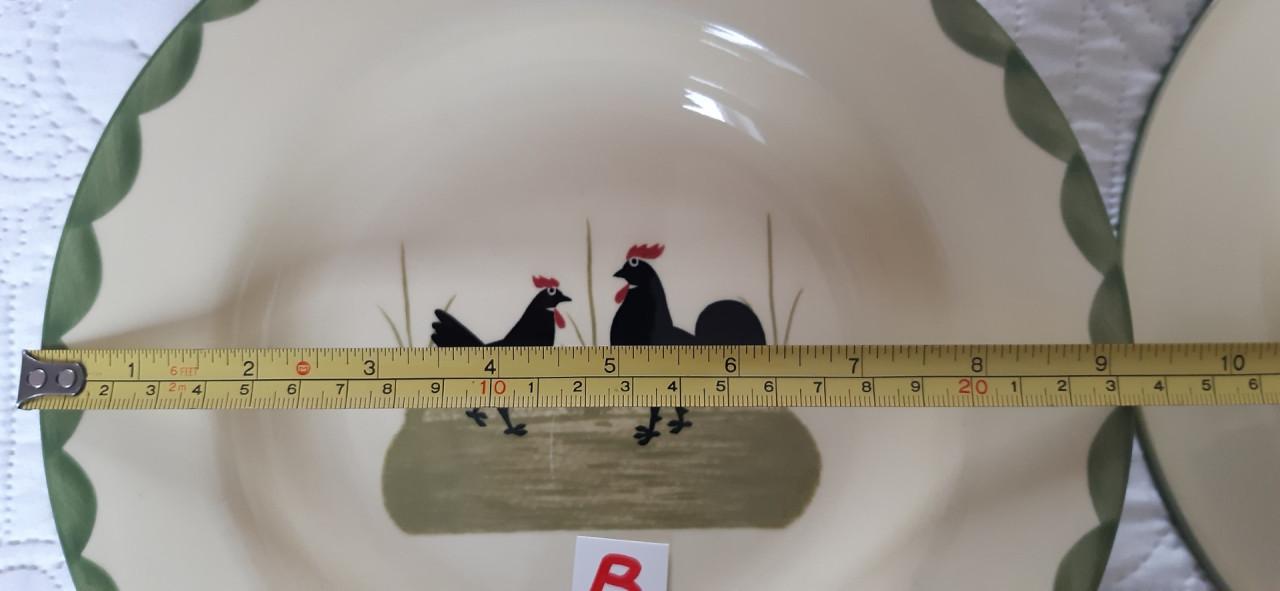 Kip & Haan servies: diep bord, 2 stuks