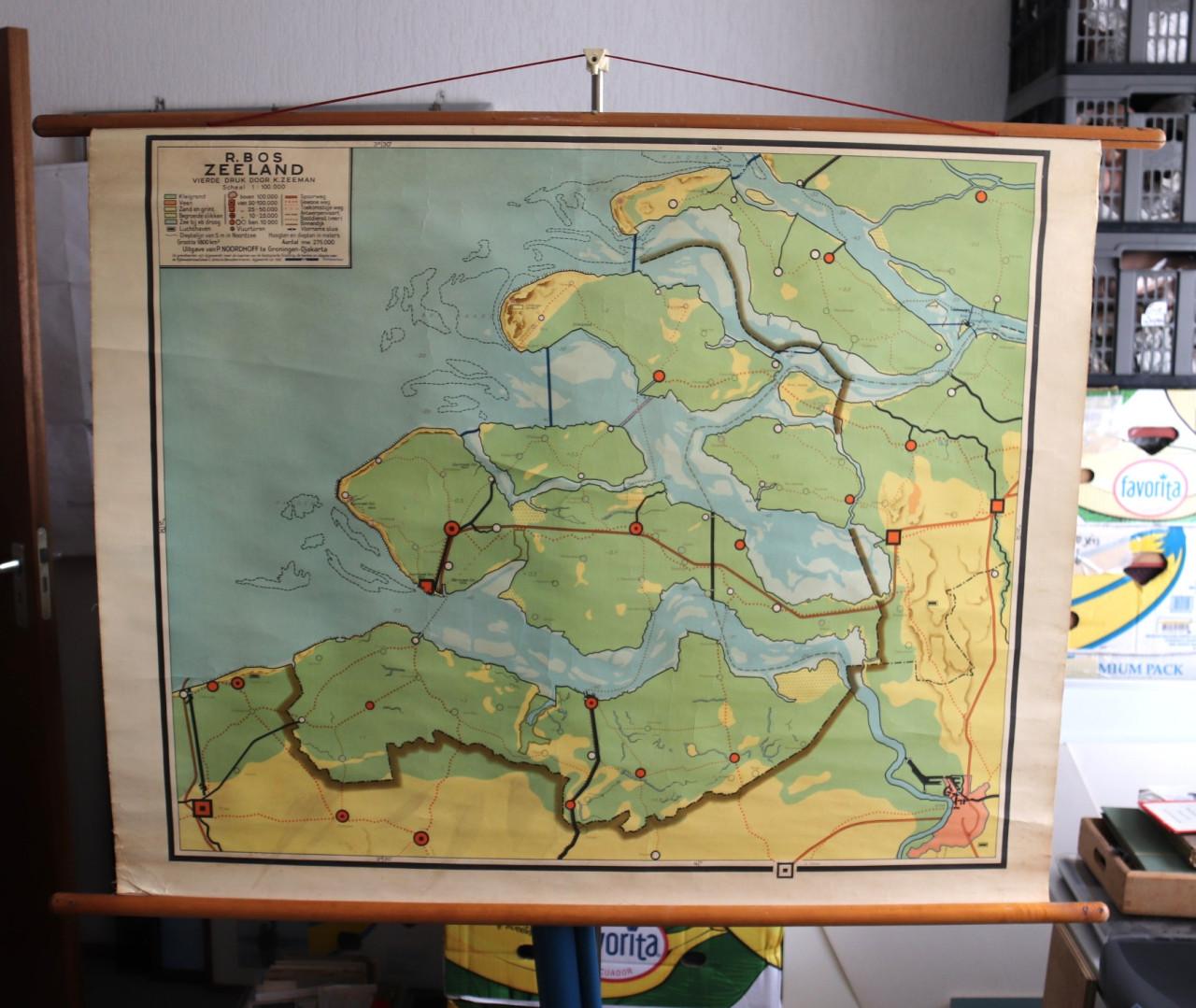 Landkaart Van Zeeland ( Bos)
