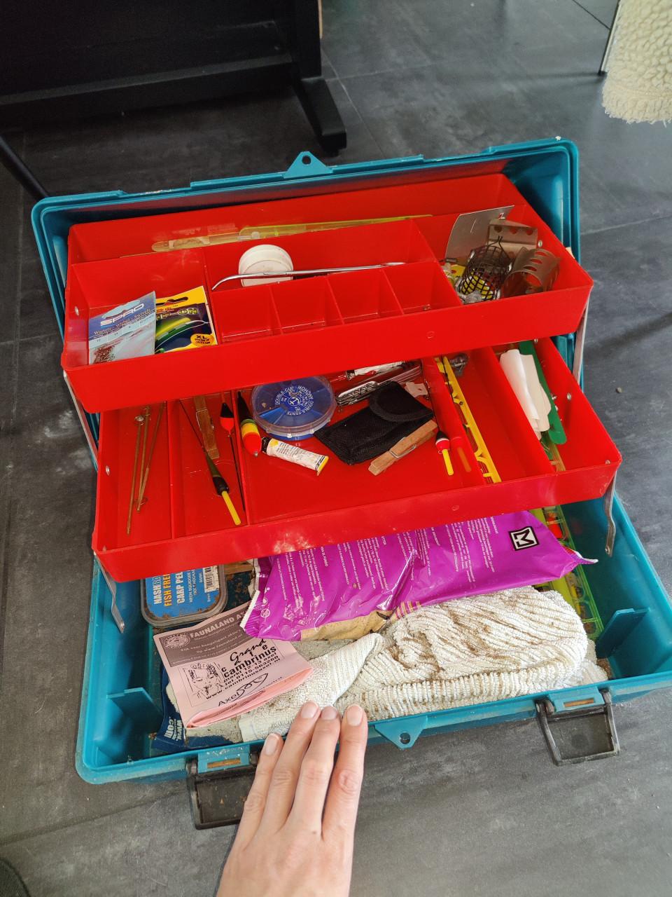 Visspullen met toebehoren