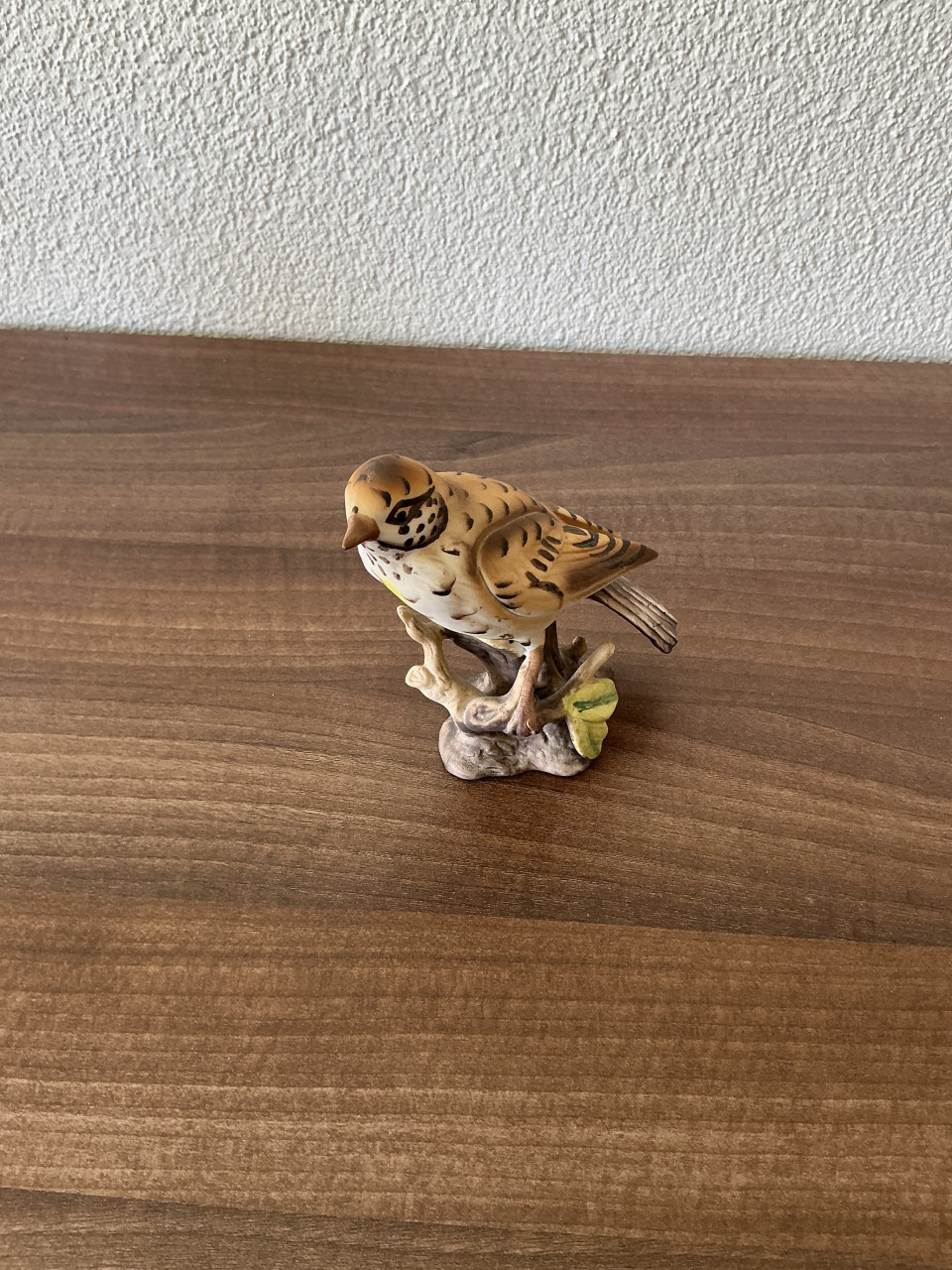 Porseleinen vogel mistle trush