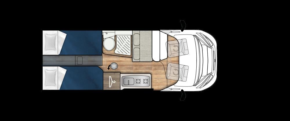 Elnagh E-Van Duo Premium - Automaat - Lengtebedden - 2024