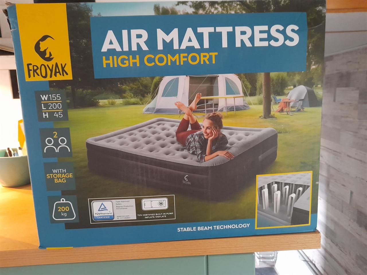 2 persoons luchtbed extra dik, nieuw in doos!