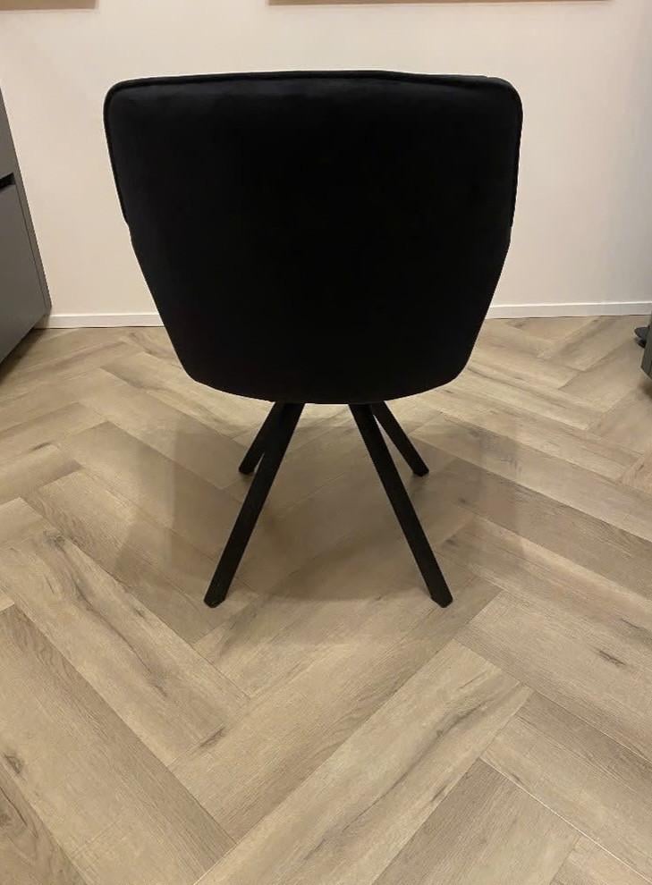 6 stijlvolle eetkamerstoelen – zwart