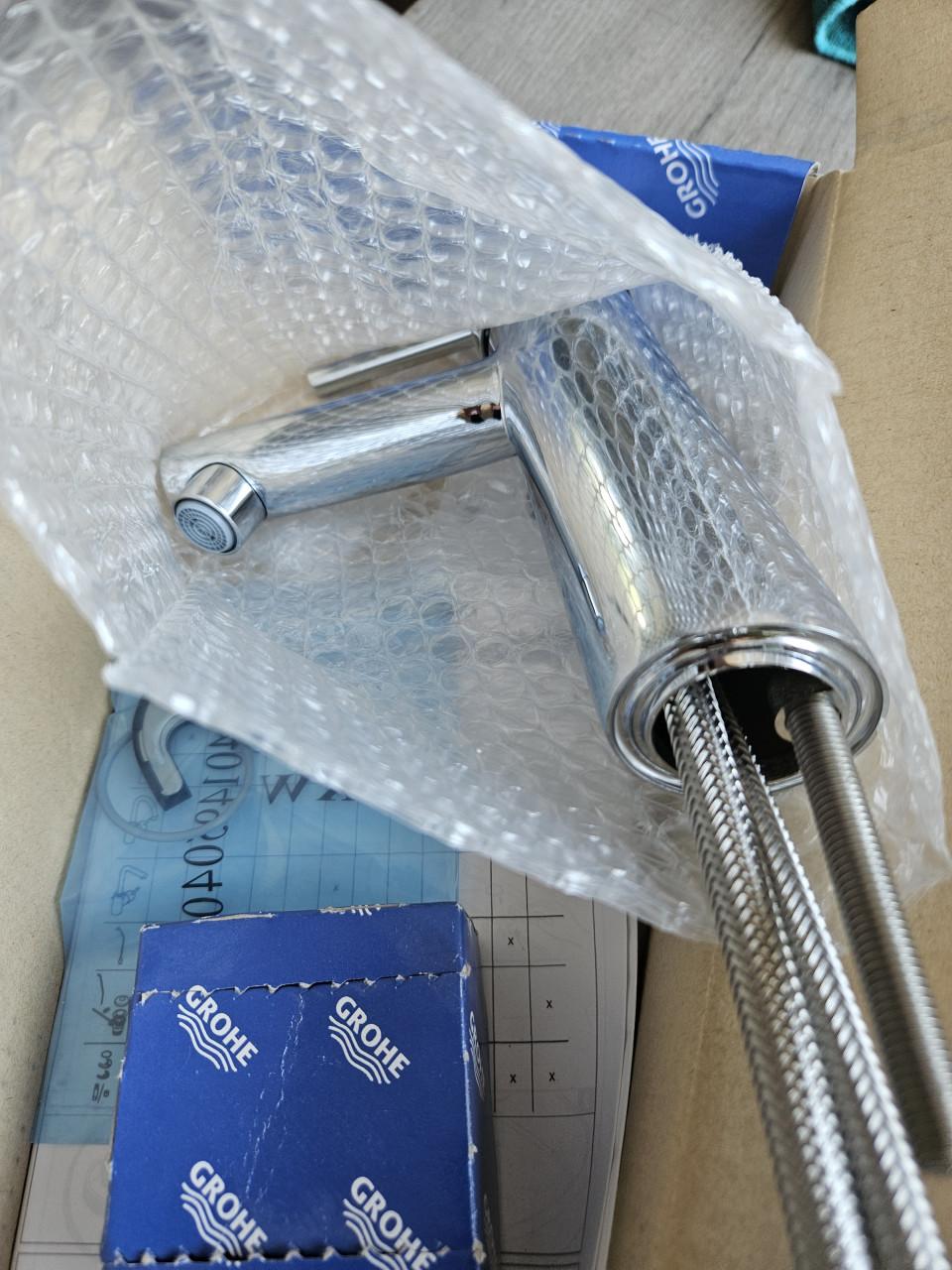 Wastafelkraan, Grohe, chroom, nieuw in de verpakking