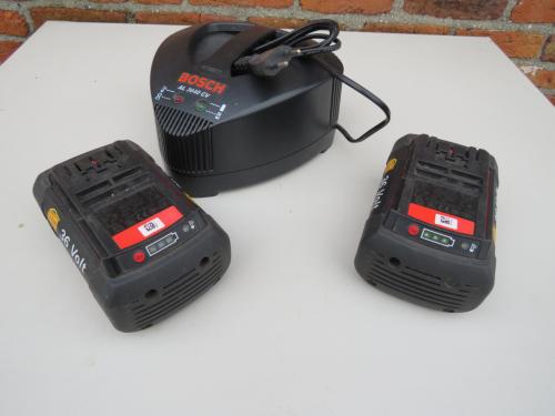 Bosch acculader plus 2 accu's 36 volt