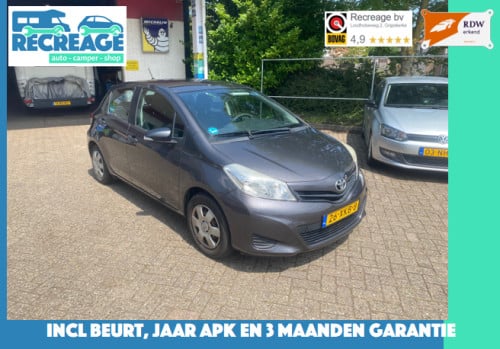Toyota Yaris 1.0 VVT-i – Ruim en zuinig! Airco, jaar APK, beurt+3m gar