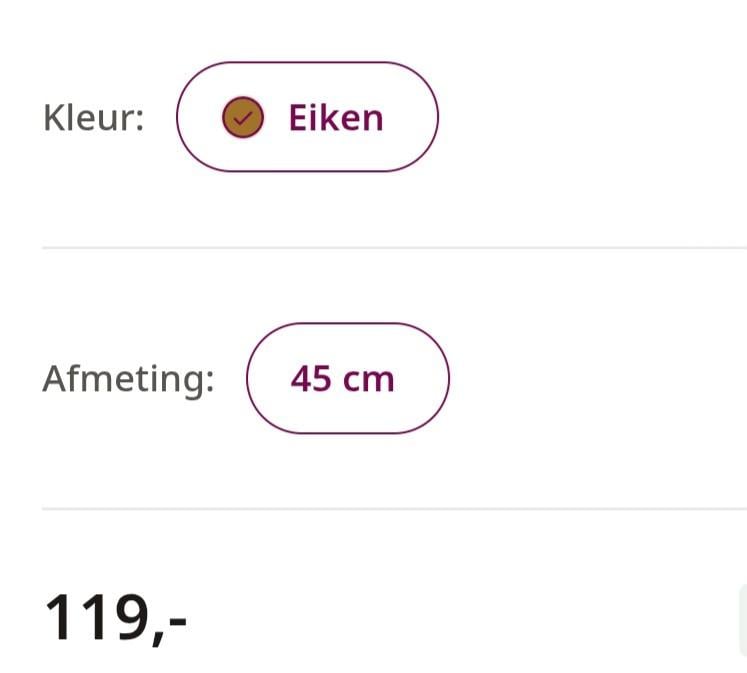 Nachtkastje Saturn Eiken/Zwart 2x