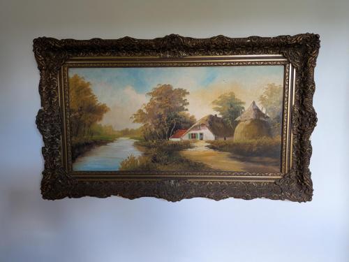 Schilderij met Hollands landschap