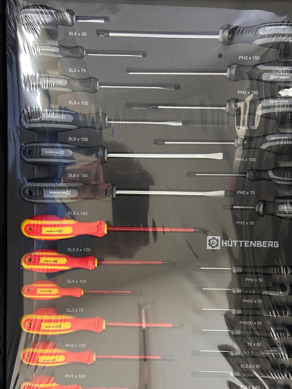 Gereedschap kar met 7 lades Huttenberg 6/7 Pro werkplaats