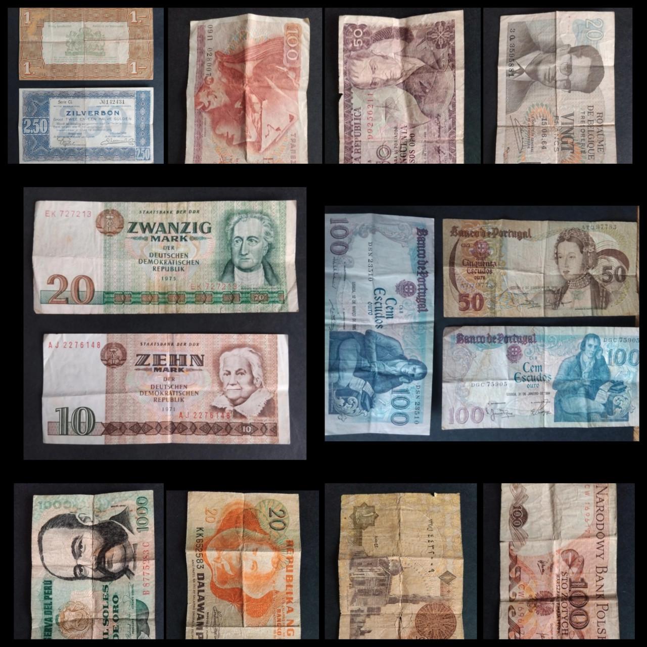 14 stuks / Oude bankbiljetten