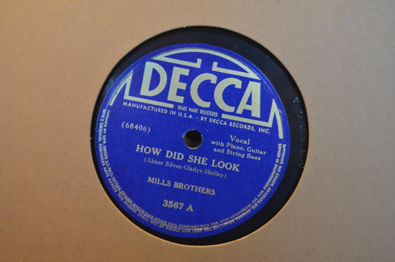 78 rpm Mills Brothers jaren '40 en '50 héél veel stuks. (8)