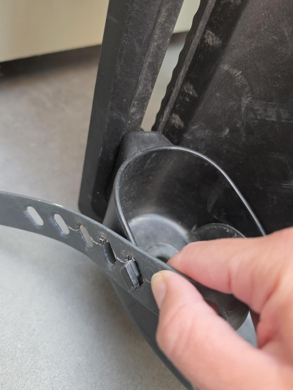 Thule fietszitje achter