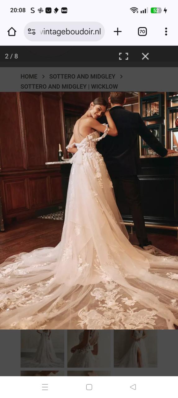 Nieuwe ongedragen bruidsjurk