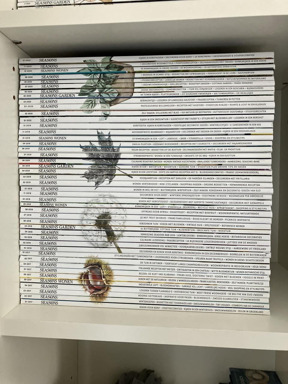 Negen jaargangen Seasons Magazine