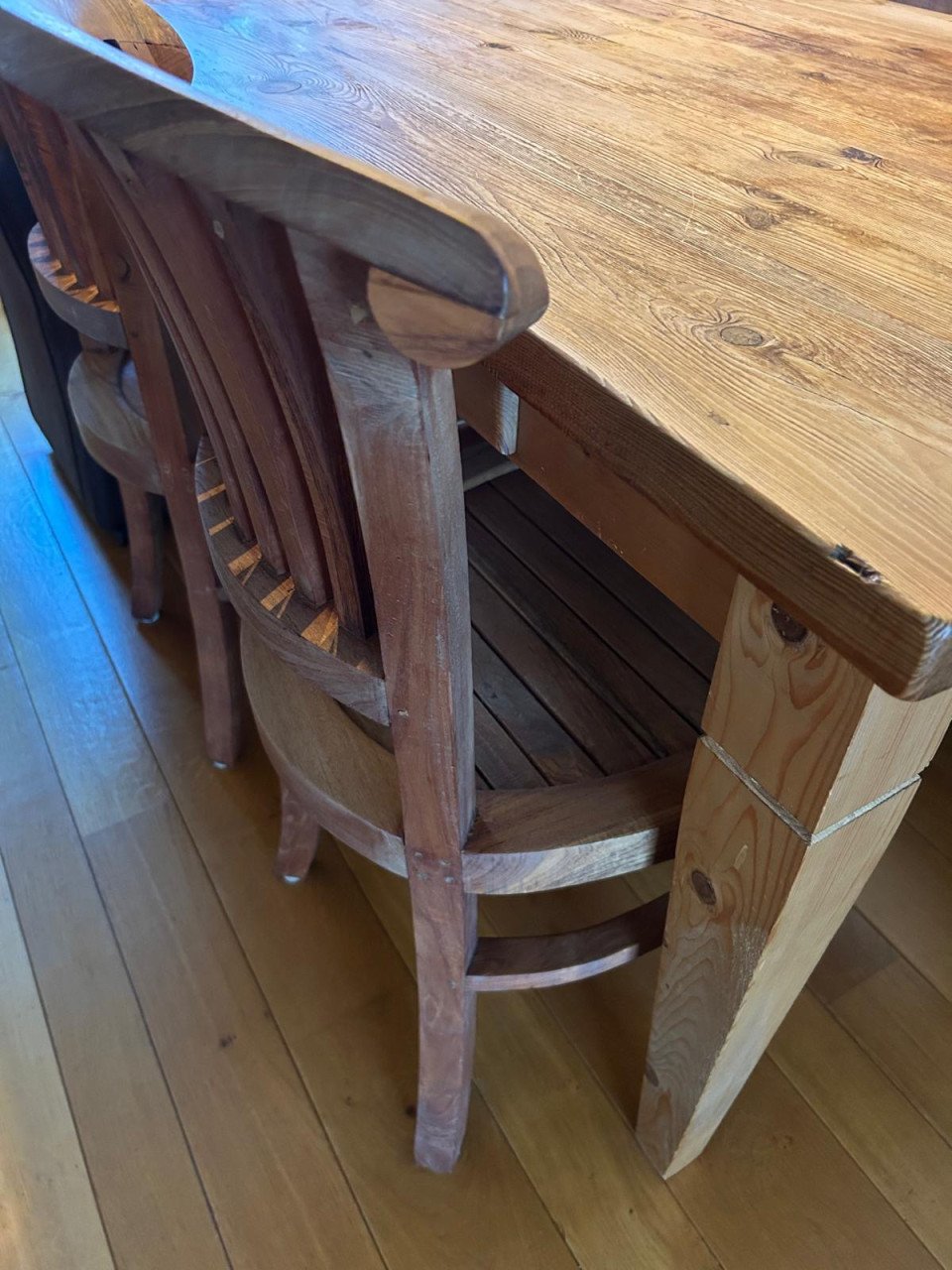 Te koop Teak houten eetkamer stoelen (6)
