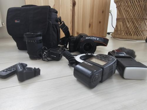 Sony a58 camera met toebehoren