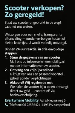 Scooter verkopen? Zo geregeld!