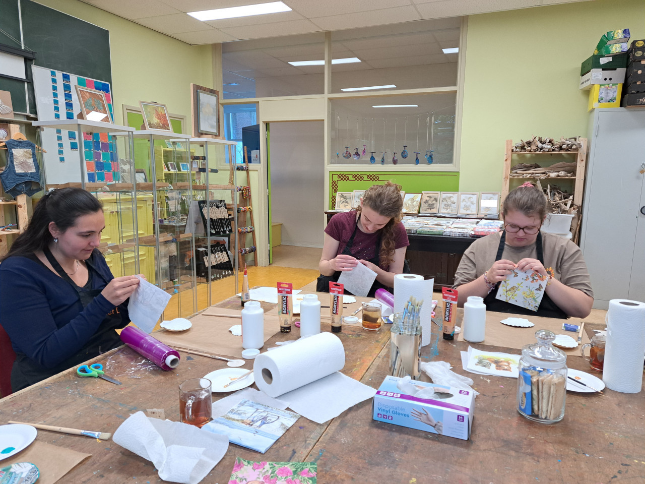 Workshop Decoupage combi oesterschelpen en Sint-Jacobsschelpen 22 augustus