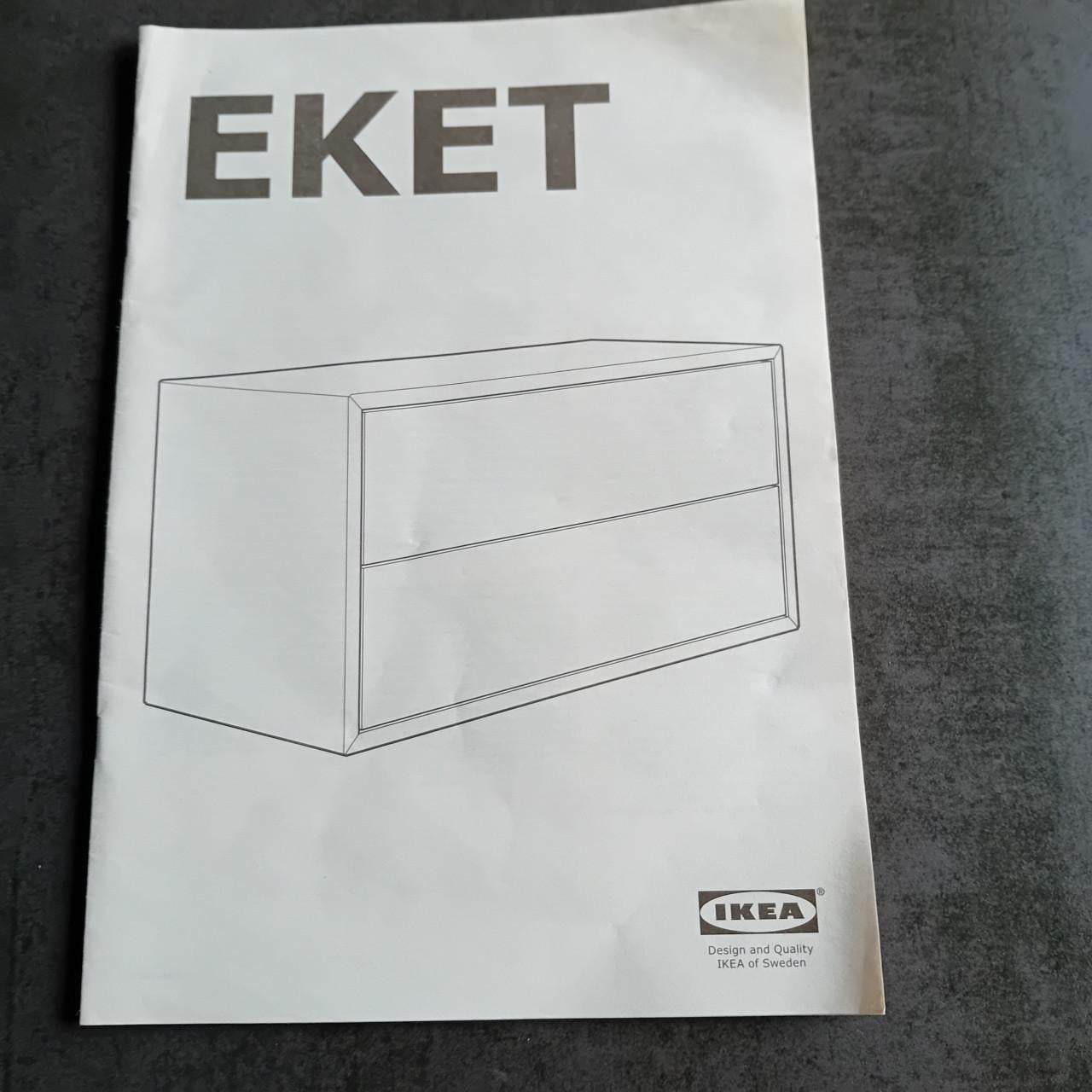 IKEA EKET kastjes grijs