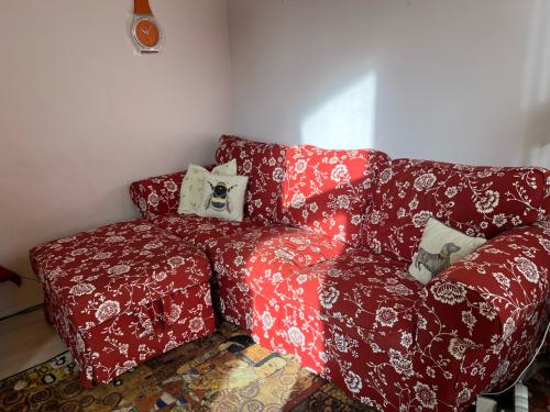 3 zits bank met hocker en 2 hoezen
