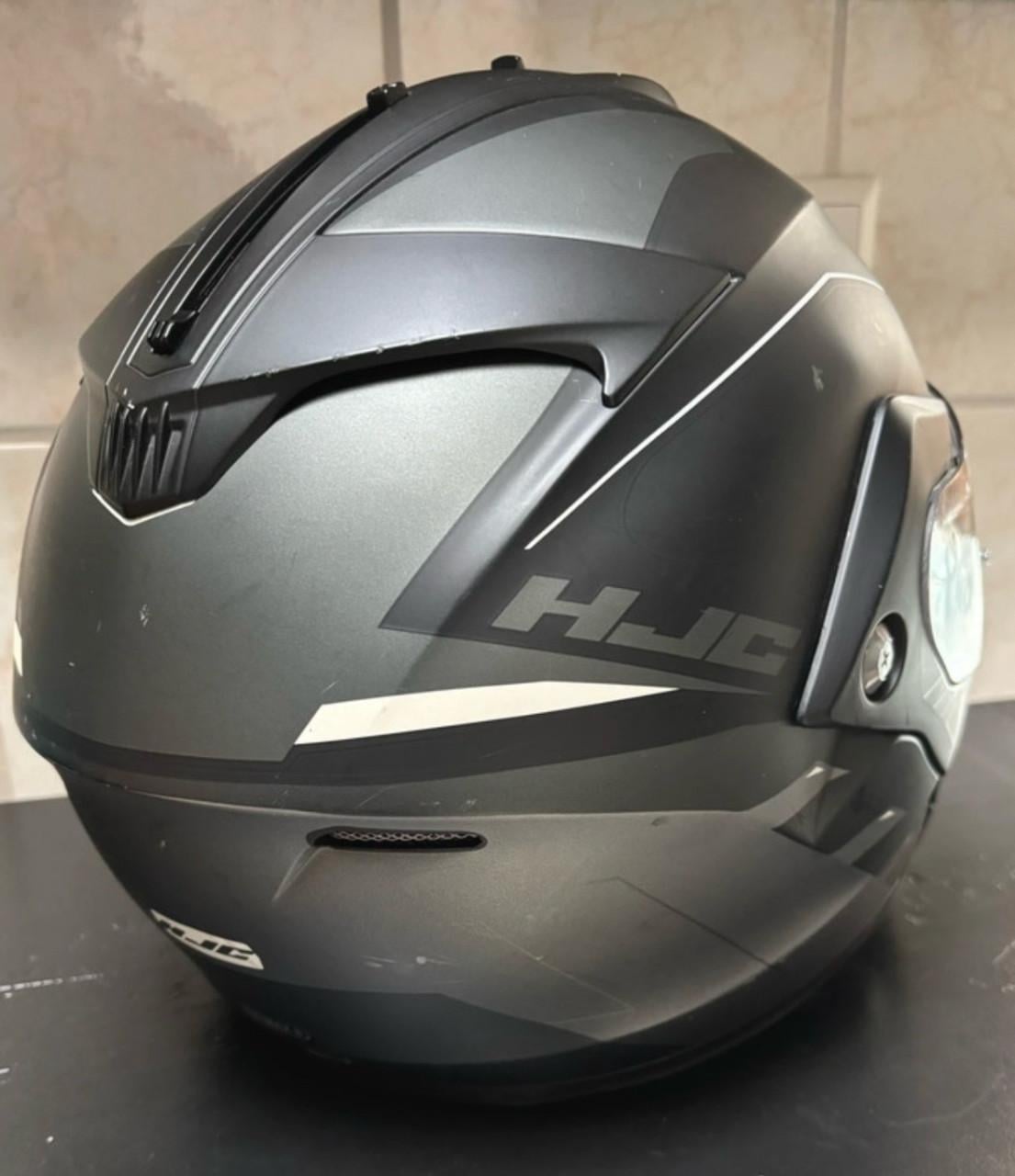HJC Systeem Helm Zwart/Grijs Maat L