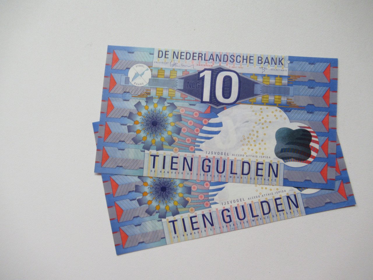 Bankbiljetten 5 en 10 gulden